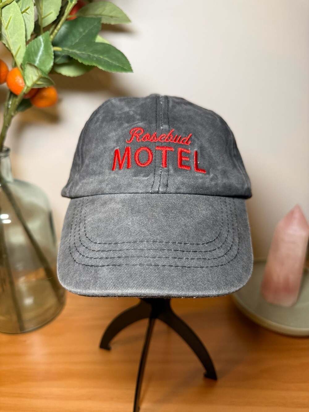 Schitt's Creek Rosebud Motel Embroidered Baseball Cap Gray